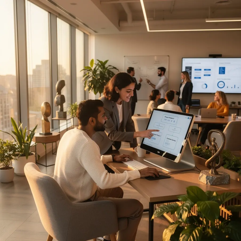 Modern office workspace